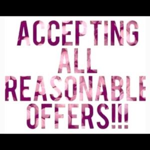 All reasonable offers will be accepted!